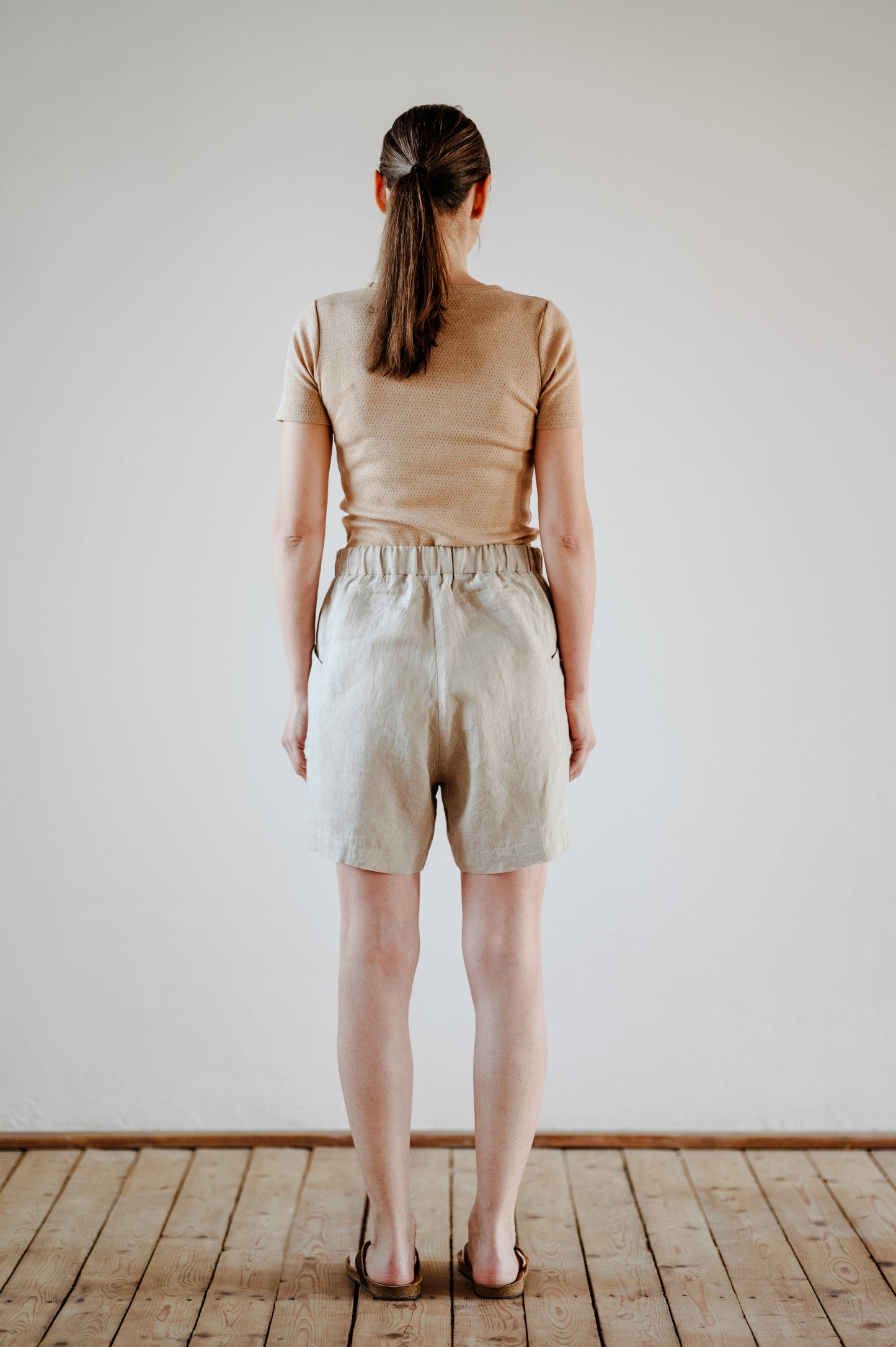 DEVA linen shorts | ľanové krátke nohavice - CZULA