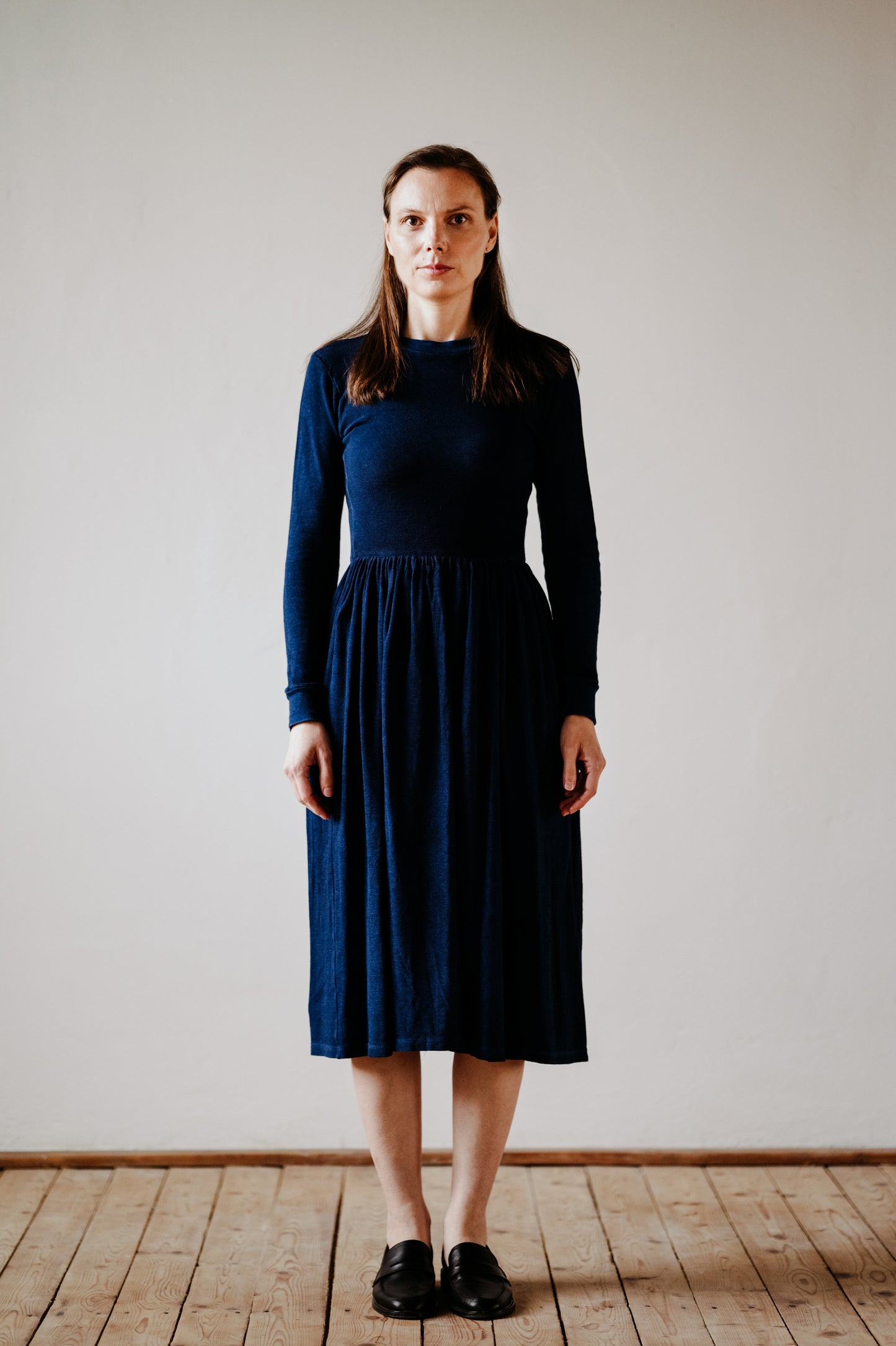 UNI indigo adult midi dress | dospelácke šaty midi indigo - CZULA