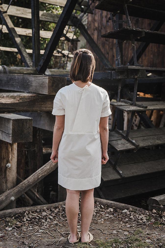 DEVA linen short-sleeved dress | ľanové šaty s krátkym rukávom - CZULA