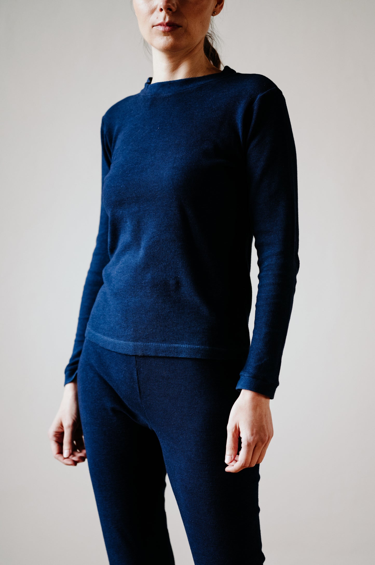 UNI indigo adult long-sleeved top | dospelácke tričko s dlhým rukávom indigo - CZULA