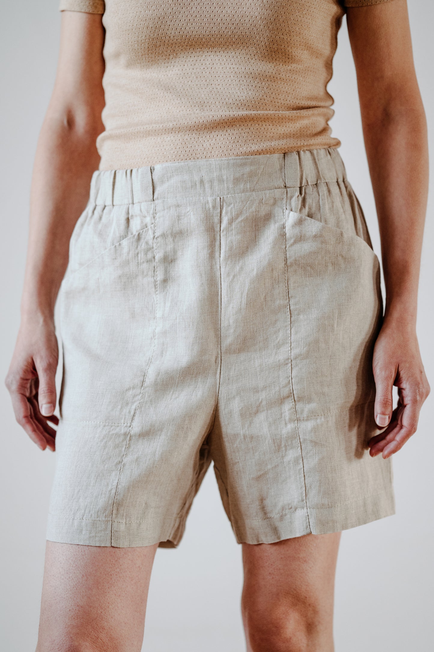 DEVA linen shorts | ľanové krátke nohavice - CZULA