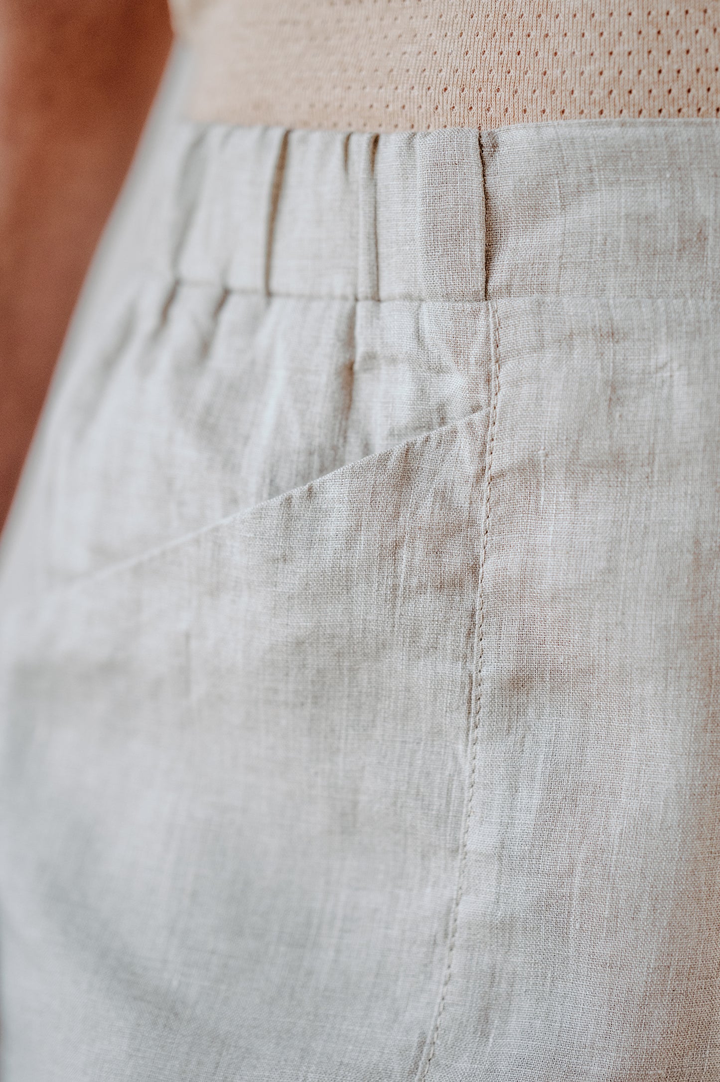 DEVA linen shorts | ľanové krátke nohavice - CZULA