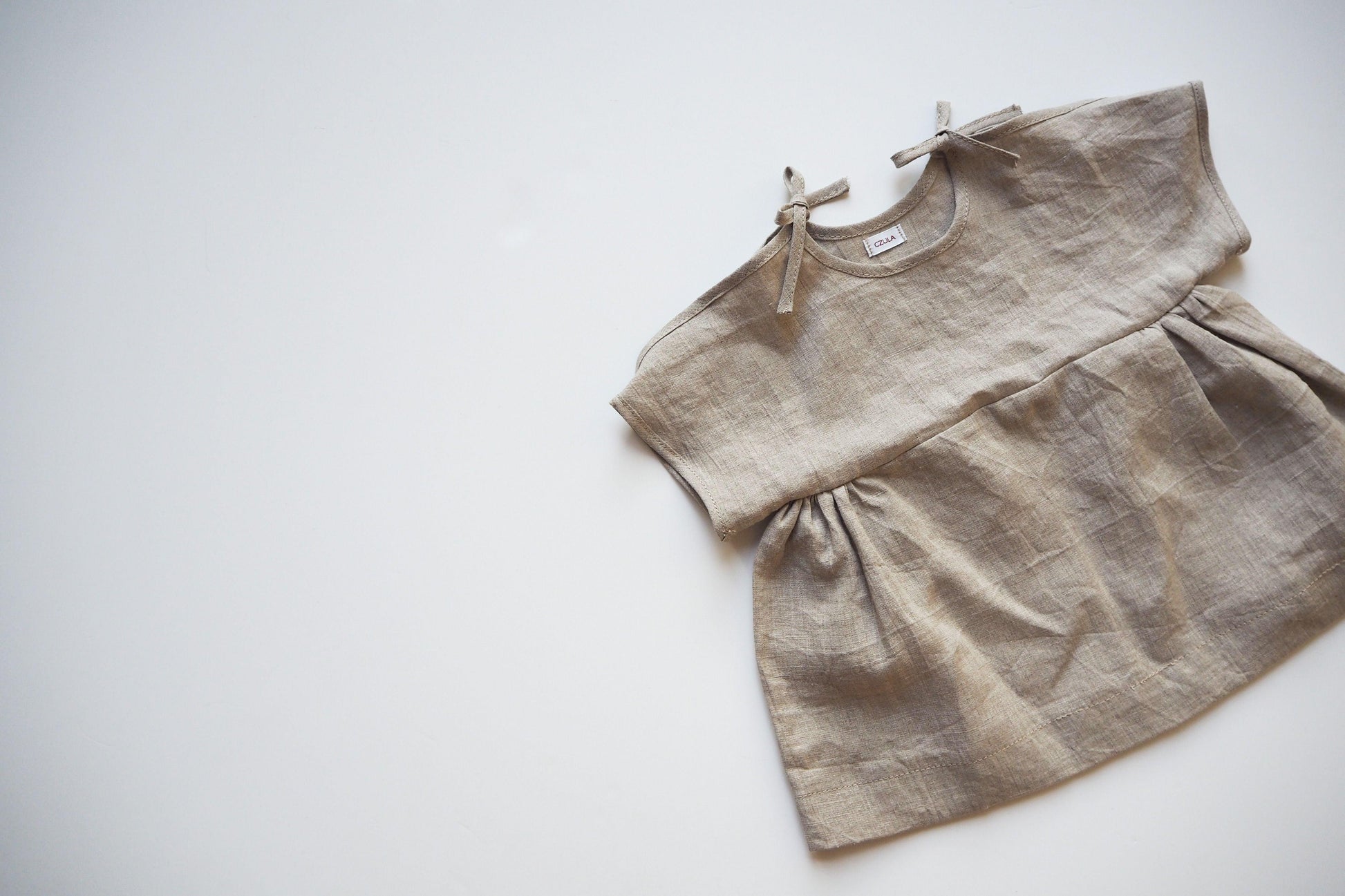 BABA dress linen | ľanové šaty - CZULA